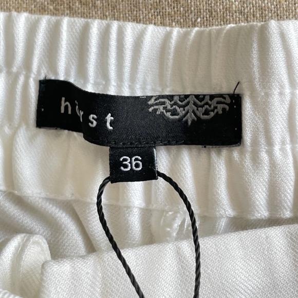 NWT Hoerst White Cotton/Linen Mens Shorts Size 36 - Picture 4 of 6